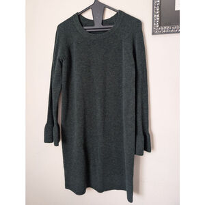 Banana Republic Dark Green Long Sleeve Sweater Dress S, women's